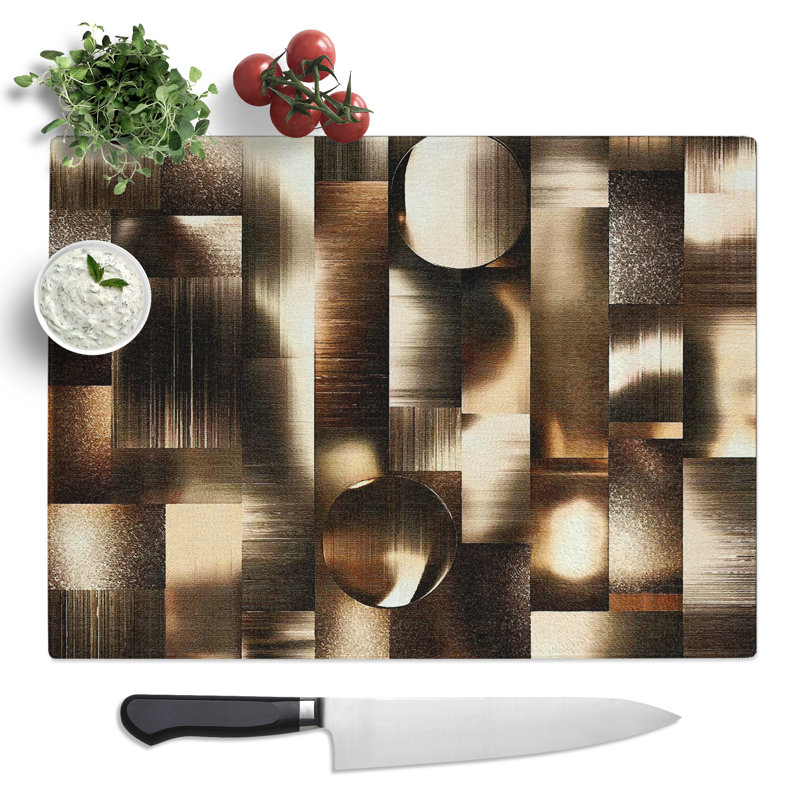 Metallic Pattern Vol.3  Glass Chopping Board