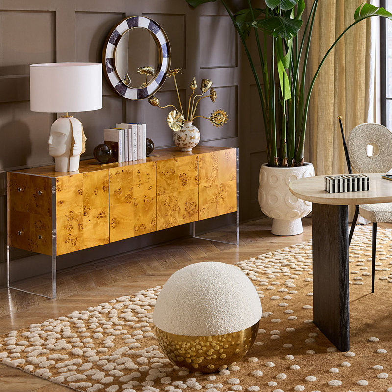 Alphaville Round Footstool Ottoman