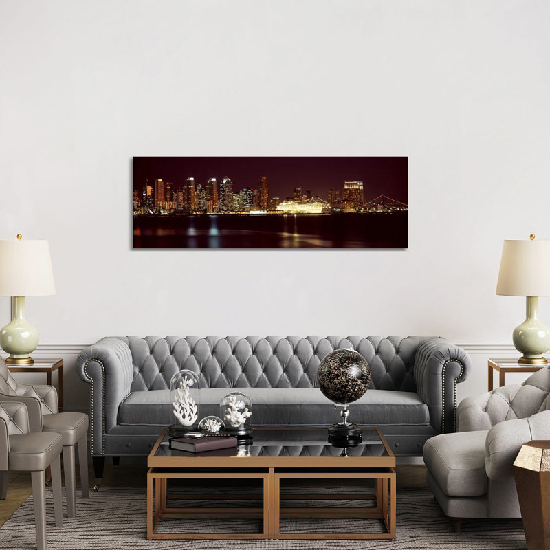 Buildings At The Waterfront, San Diego, California, USA 2010 #4 - Wrapped Canvas Panoramic Print