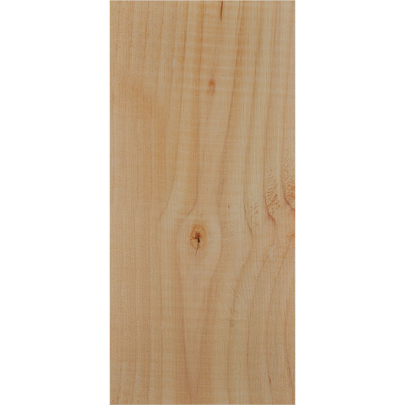 Corbeille Pescadero avec plaque arrière, H 12 po x l 5,5 po x P 8 po, Sapin de Douglas, Lisse