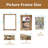 4X6 Picture Frame Rustic Wood Hinged Folding Triple Picture Frames Collage, Double-Sided Display Rotatable High Definition Glass Photo Frame For Home Tabletop(Carbonized Black)