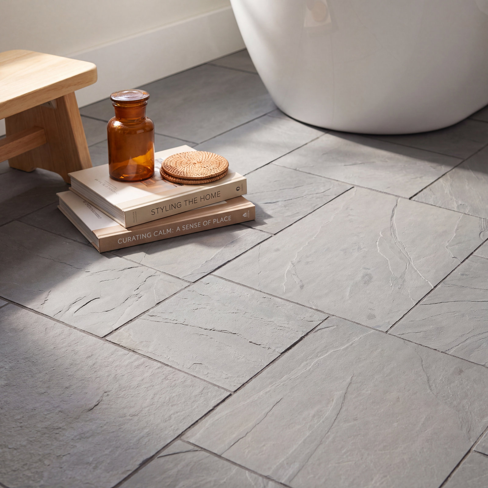 Camden Pattern Gauged Slate Tile, Mist