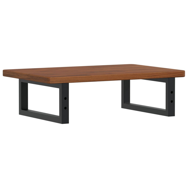 Bracket Shelf, 2.5cm H x 60cm W x 40cm D, Black/Dark Brown