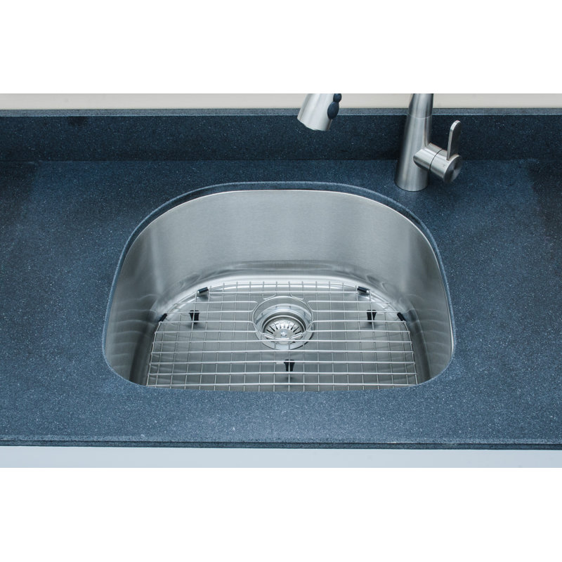 Craftsmen Series 23.5'' L Single Bowl Stainless Steel Kitchen Sink