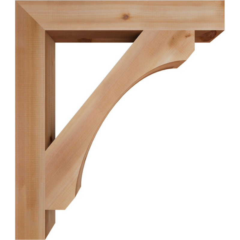Support en bois rustique Legacy Block, Cèdre rouge, Lisse, H 32 po x l 3,5 po x P 28 po