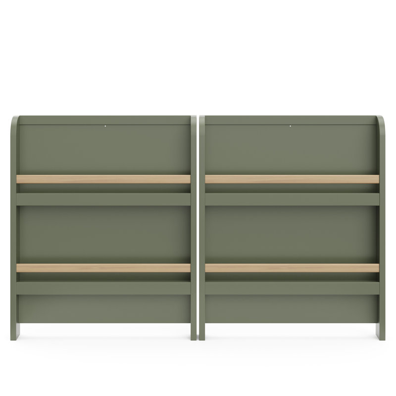 Read-With-Me 4-In-1 Convertible Crib With Drawer, Crib, Olive/Driftwood
