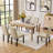 Fabric Upholstered Dining Chairs with Solid Wood Legs-946350162