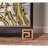 Painted Five-Drawer Silver Foil Accent Cabinet