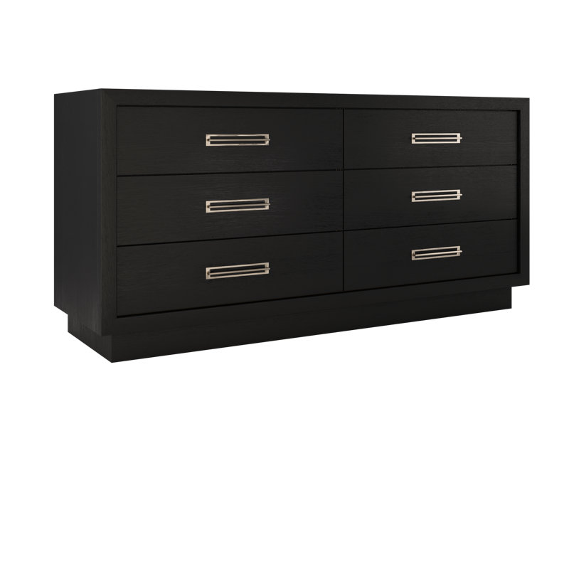 Avalon Double Drawer Bath Vanity, Classic Black, Satin Nickel, 72"