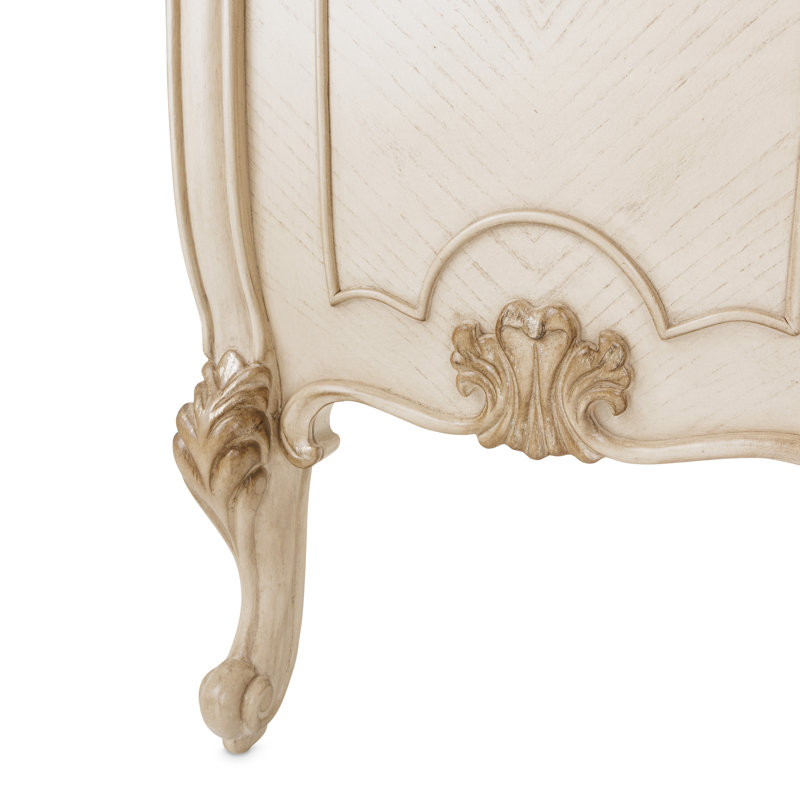 Platine De Royale Upholstered Bench, Champagne