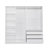 67.1" W Freestanding Closet System With Drawers-208443736