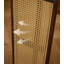 Table d'entrée minimaliste tissée avec profil étroit