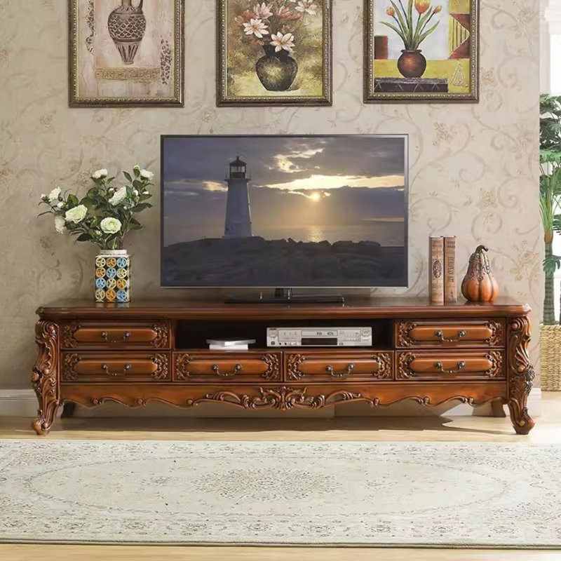 Meuble télé rétro brun