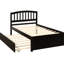 Lit plateforme simple avec lit gigogne - Fabrication en bois massif pour une chambre à coucher confortable et de couleur moderne-121022303