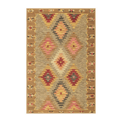 Washable Geometric Indoor Rug