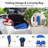 Portable Folding Picnic Double Chair With Removable Umbrella-200540417