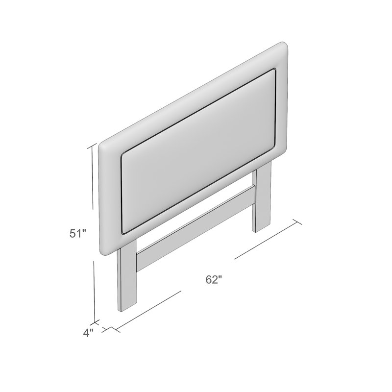 Devin Upholstered Panel Headboard, California King, Zuma White Textured Linen