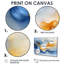 «Blue Yellow Dream Lines V - Abstract collages», art mural-865831201-865831210-865831208