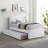 Pittenger Linen Textured Fabric Twin Trundle Bed-97582927