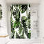 Croydex Shower Curtain with Green Botanical Leaves Design - 100% Polyester with a Weighted Hem, Machine Washable and coated with Proseal for Water Repellence, 1800x1800mm