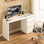 Bureau d'ordinateur avec tiroirs, bureau de travail en bois, bureau d'ordinateur personnel