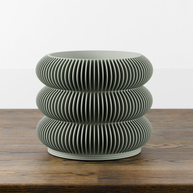 8 po Jardinière Triple Bubbles, 8 po, Sage Green