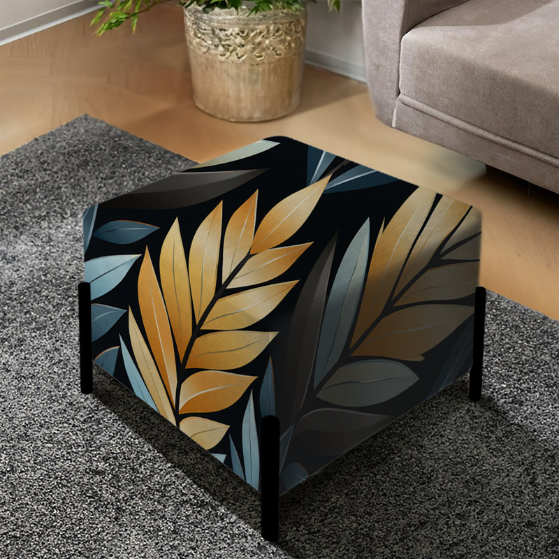 Tribal Essence Motif à chevrons - Repose-pieds carré à chevrons
