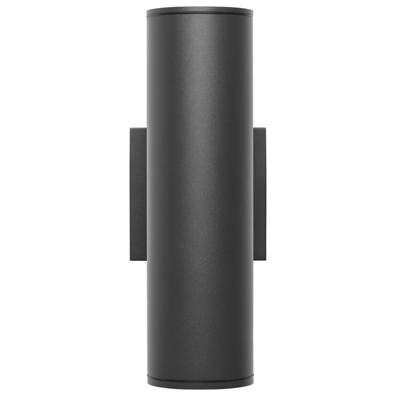 Applique murale moyenne 1 lumière 10K 3K / 4K / 5K 10 watts à installation vers le haut ou vers le bas 120-277 Volt, Noir