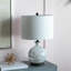 Lampe de table blanche / grise 23 po Cataleta
