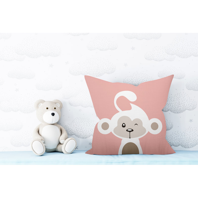 Coussin intérieur Ollie, 15 po x 15 po, Rose, Carré