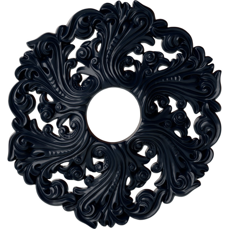 Médaillon de plafond de 19 5/8 po x 4 3/4 po x P 1 3/4 po Orrington (convient aux auvents jusqu'à 4 3/4 po), Rêve de minuit