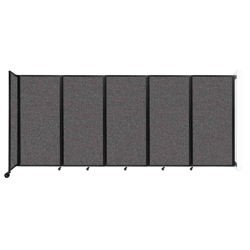 11 - Cloison pliante à panneaux, Gris anthracite, 5, H 72 po x l 168 po x P 12 po