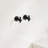 2 Pieces J-Hook Round Base Wall-Mount Robe/Towel Hook In Matte Black