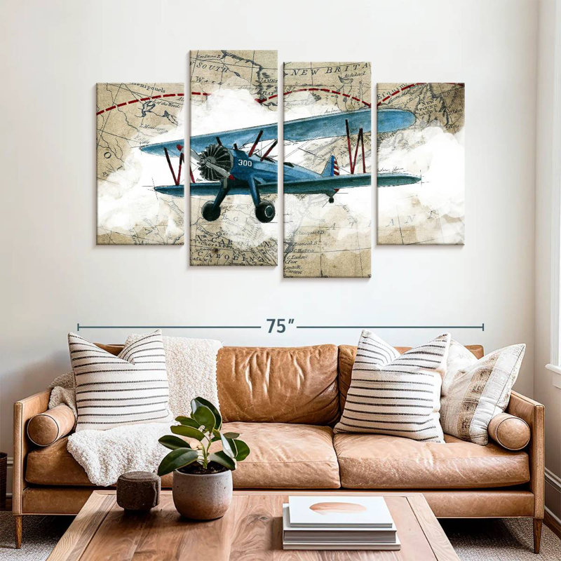 Mehar Biplane I, 42" H x 68" W