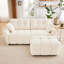Canapé moderne à 2 places avec 1 repose-pieds et coussin décoratif-649938069