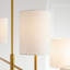 Barbara Barry Key 6 Light Dining Room Chandelier With White Linen Shade-920935018