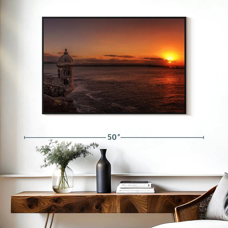 Garita Del Diablo, Porto Rico, Cadre flottant noir, 40 po x 27 po