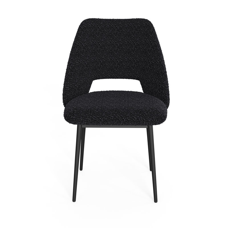 Chaise Valdez Boucle, Bouclé noir