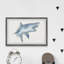 Cimino «Biting Shark», reproduction encadrée-607241304
