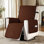 Water Resistant Recliner Chair Slipcover, Non Slip Covers for Recliner Chair with Pocket, Washable Reclining Couch Cover, Furniture Protector for Kids, Pets(Large, Dark Coffee)