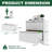 2 Drawer Lateral File Cabinet With Lock, Metal Lateral Filing Cabinet For Home Office, Steel Wide Horizontal Filing Cabinets For Letter/Legal/A4/F4 Hanging Files-1057636476