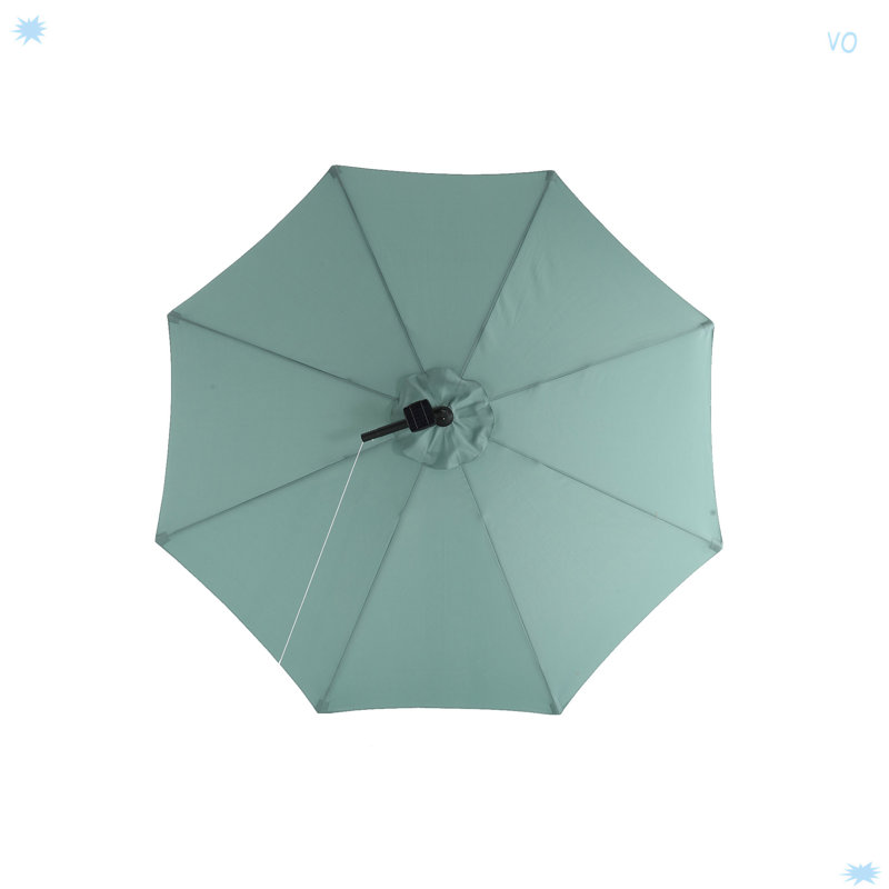 Parasol de marché à DEL 10 pi, Vert clair