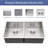 Undermount Double Bowl Kitchen Sink (50/50) In 16 Gauge Stainless Steel With Deep Basin