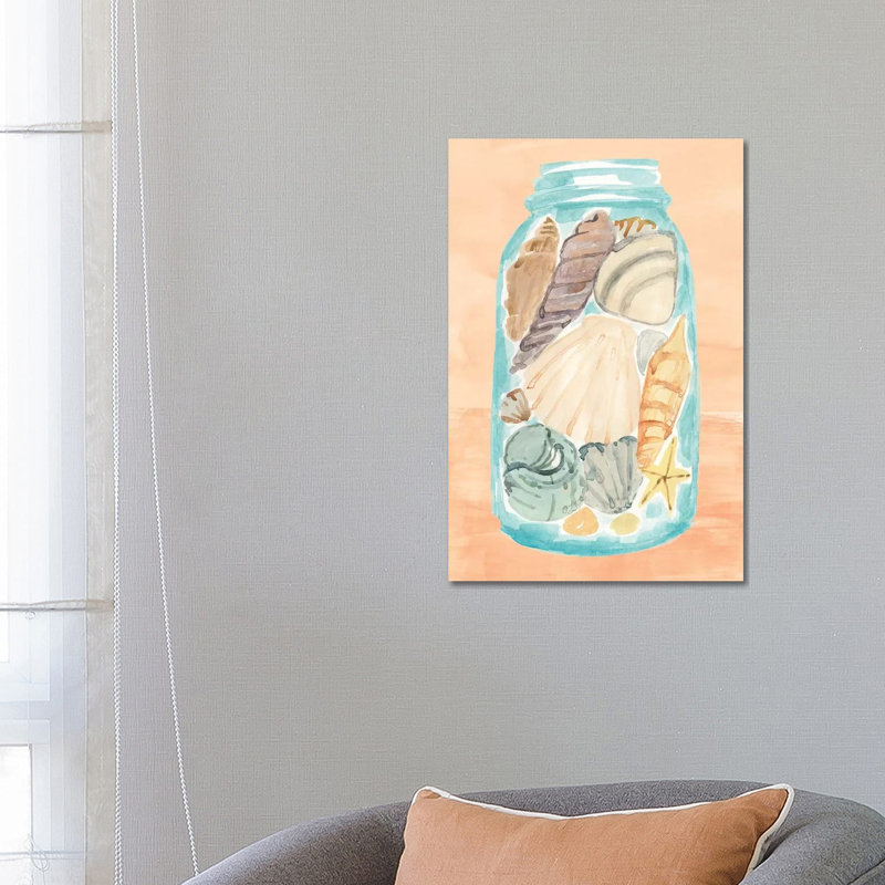 Shell Collecting II by Annie Warren - Wrapped Canvas Gallery-Wrapped Canvas Giclée, 66.04 cm H x 45.72 cm W x 1.91 cm D