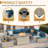 8-Piece Patio Conversation Set With Fire Pit Table, Coffee Table, And Cushions-1479864703