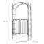 Tonnelle de jardin avec barrière Outsunny