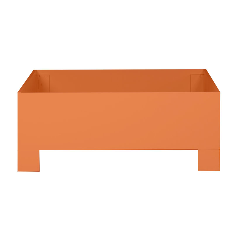 Palm Springs Low Profile Standard Bed, Twin, Citrus Orange