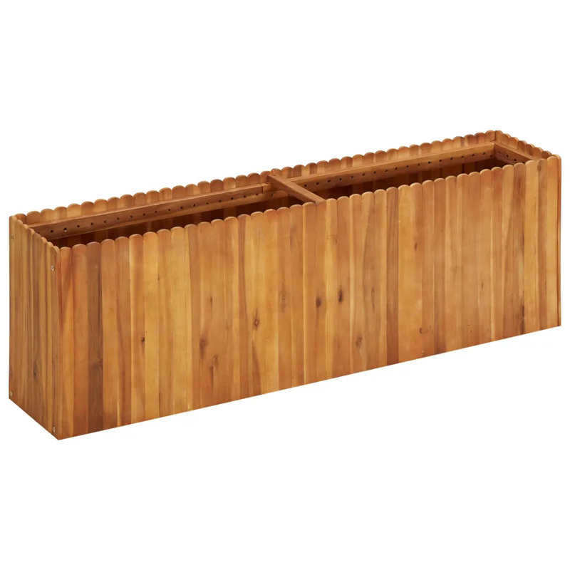 Meyersdale Wood Planter Box, 50cm H x 150cm W x 30cm D