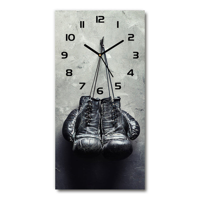 Jaynia Glass Wall Clock, Black