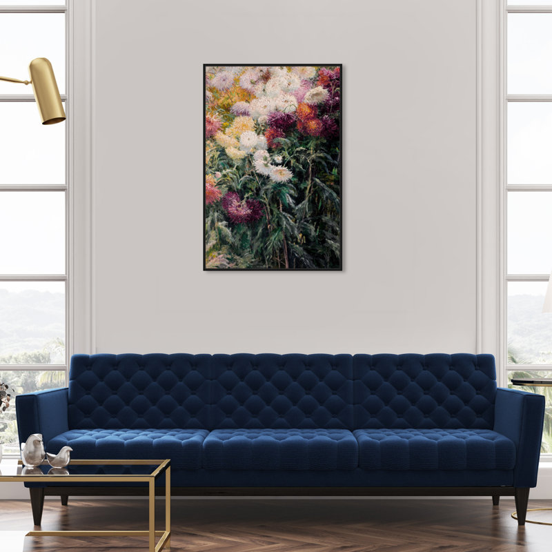 Ensemble de fleurs - Impression sur toile, Toile avec cadre noir, H 36 po x l 24 po